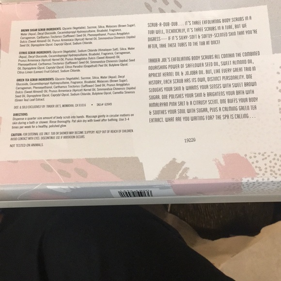 Trader Joe’s Exfoliating Body Scrub Trio - Picture 3 of 3